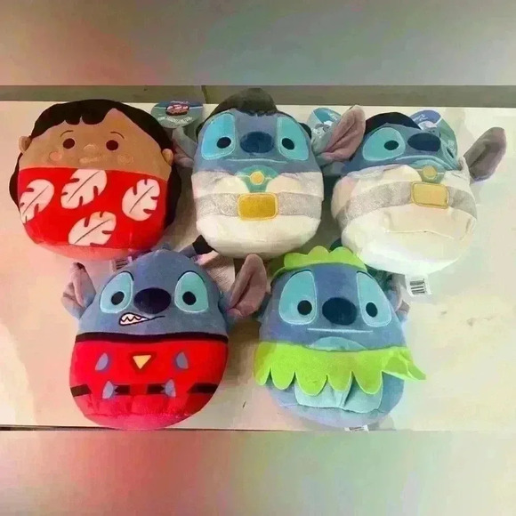 Squishmellow Lot of 5- LILO and STITCH NEW WITH TAGS - Picture 1 of 2